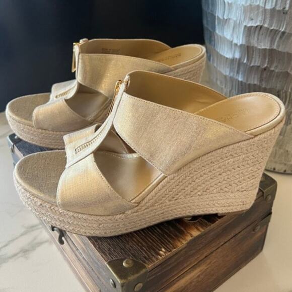 MICHAEL Michael Kors Bradley Mule Wedge Sandals - Picture 1 of 11